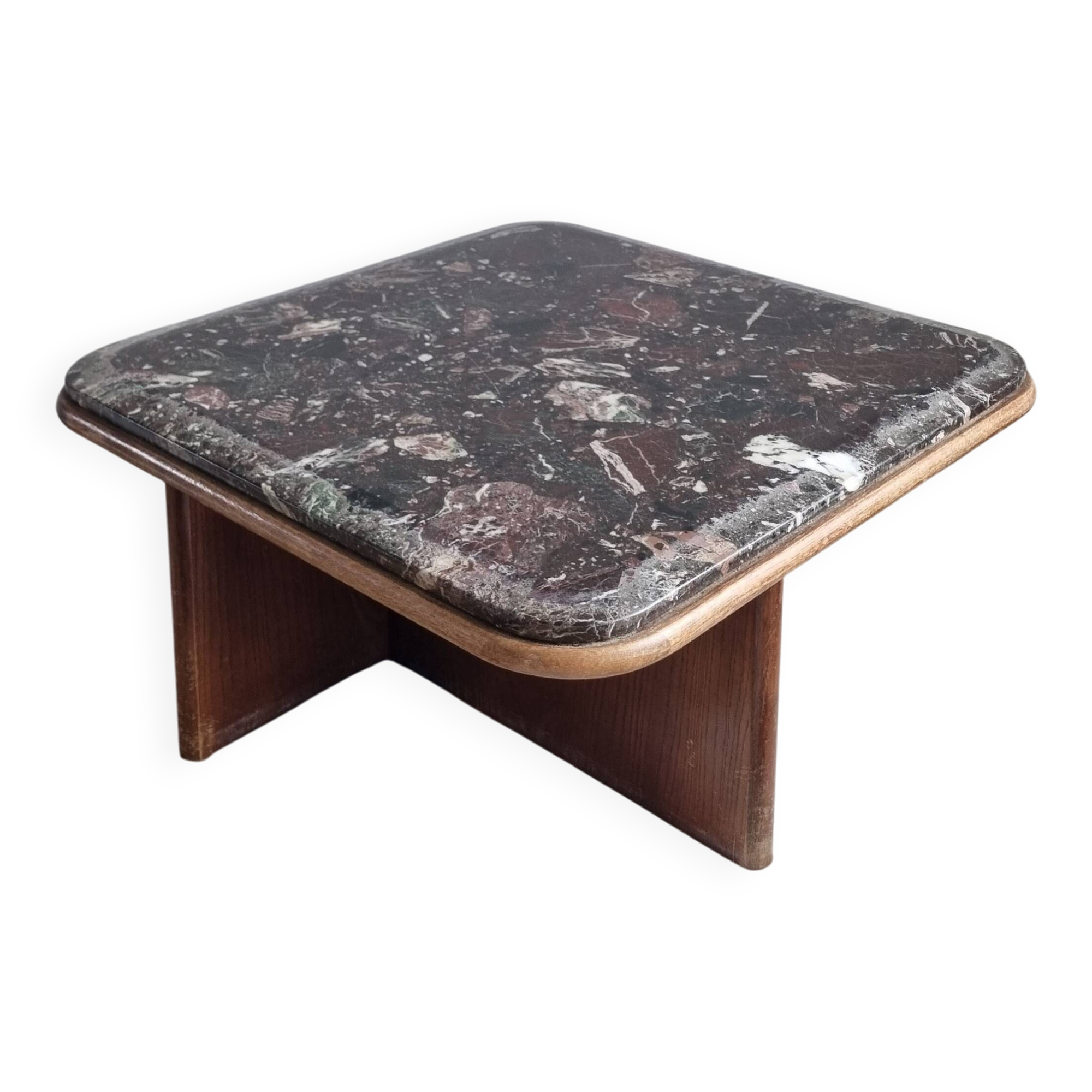 Table basse vintage en marbre