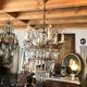 Chandelier with crystal pendants with seven lights, Louis XVI style