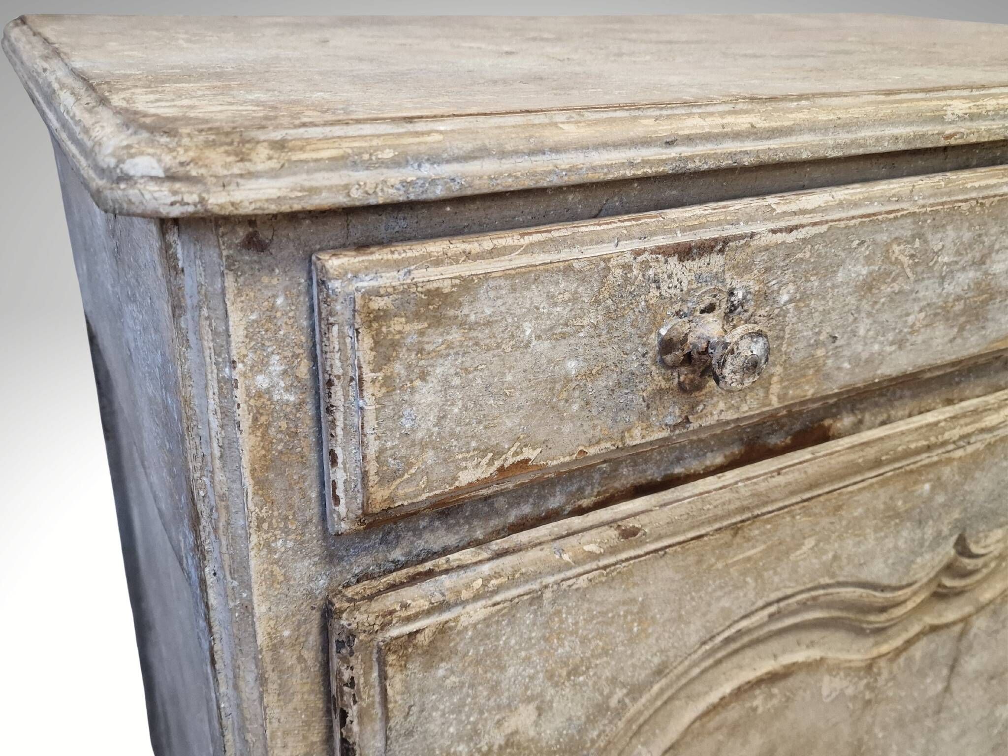 Buffet ancien 1 porte/confiturier patiné