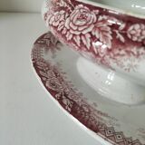 Rare old vegetable dish – Saint-Amand Hamage – English red ironstone