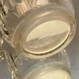 Carved crystal decanter signed baccarat