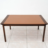 Rosewood and Leather Coffee Table by Hans Olsen
