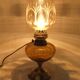 old table or bedside lamp electrified kerosene lamp