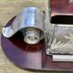 Glass box on wooden tray Louis Prodhon