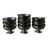 10 stainless steel cups 1970