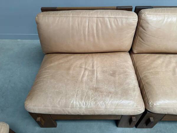 Mid-century brutalist lounge group, 1970s