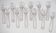 12 Art Deco oyster forks Ercuis in silver-plated metal