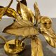 Brass Flower table or ceiling light by Willy Daro, 1970's