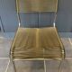 Scoubidou chair or vintage 1960s khaki green chrome spaghetti chair