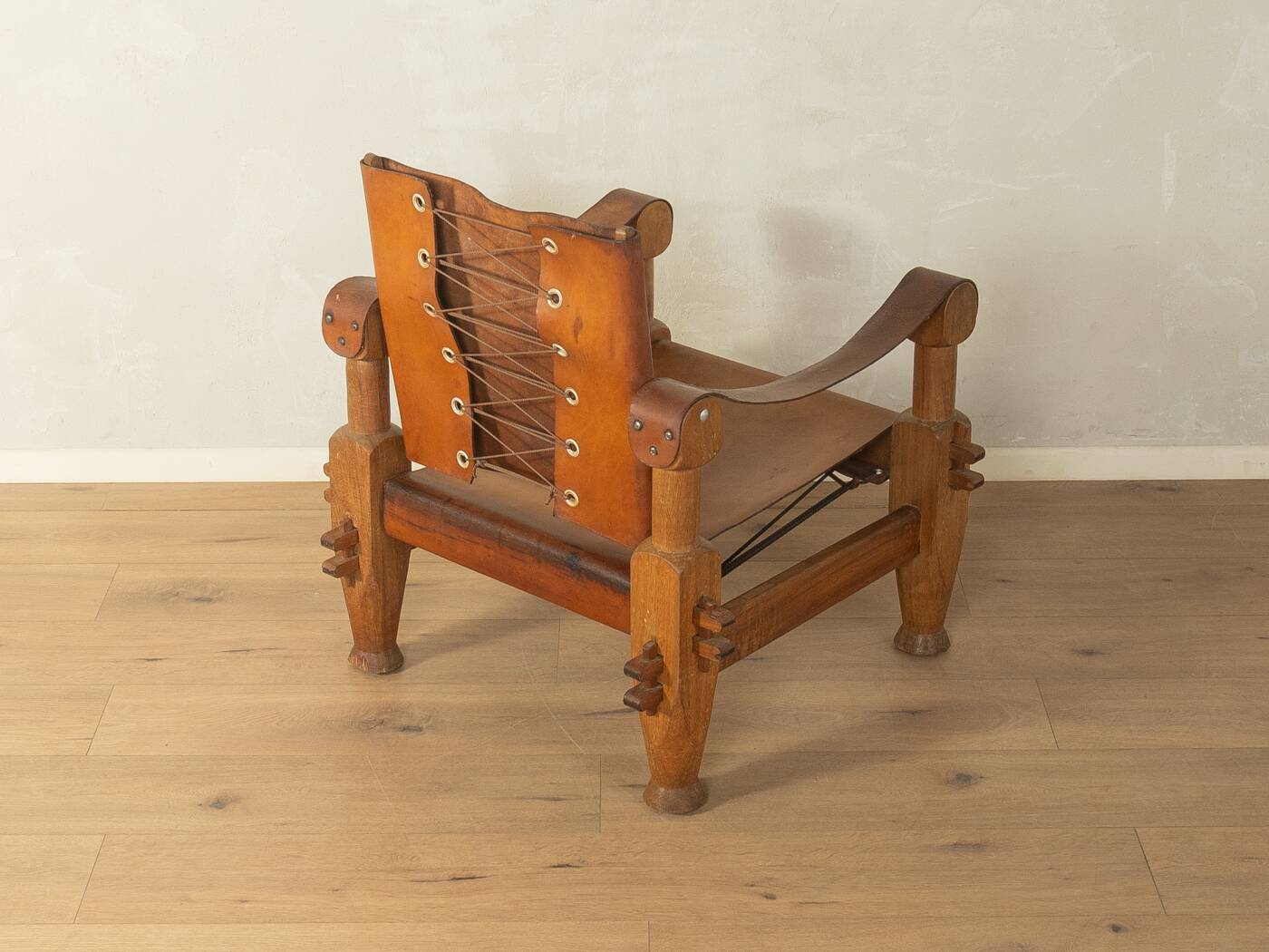 Brutalist Vintage Safari Armchair