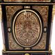 Antique boulle chest of drawers from the mid-19th century, France.