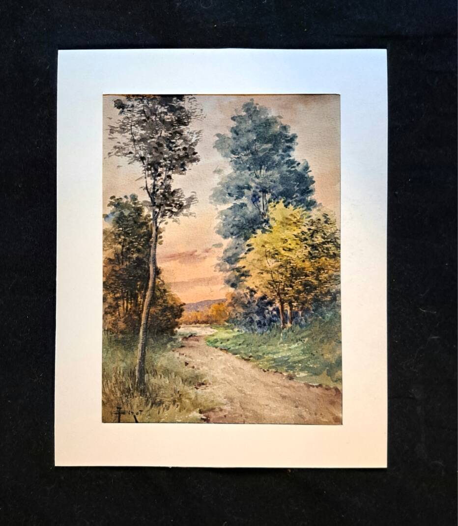 Impressionist watercolour signed Girot - 19th century - French school