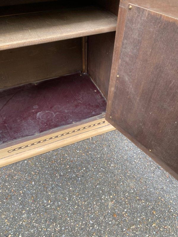 Buffet parisien du 18ème siècle rénové en bois brut 150cm