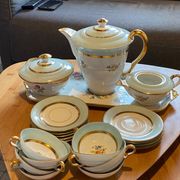 Service à café/thé complet en Porcelaine de Limoges – Vintage Années 50