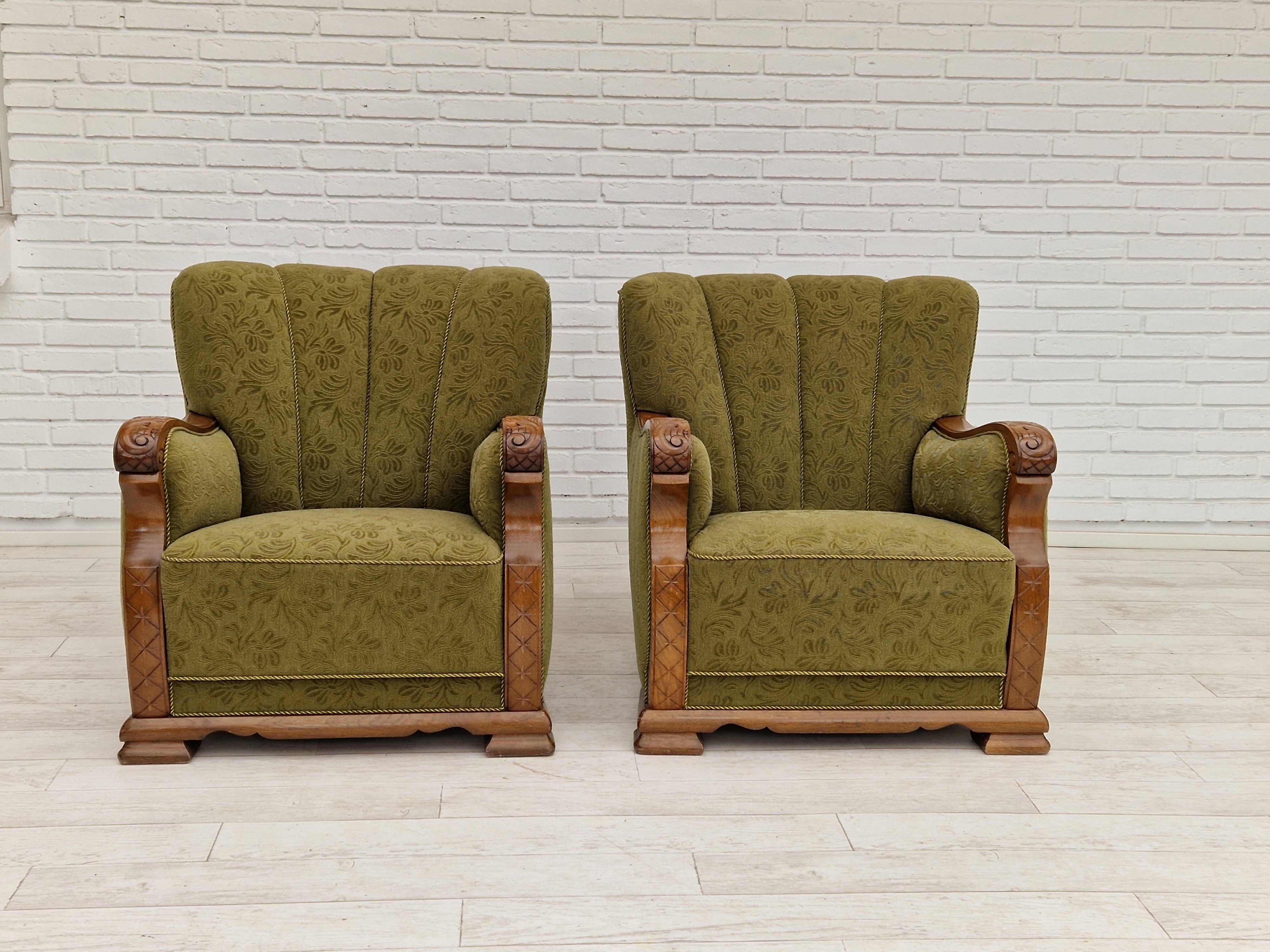Paire de fauteuils danois 1950