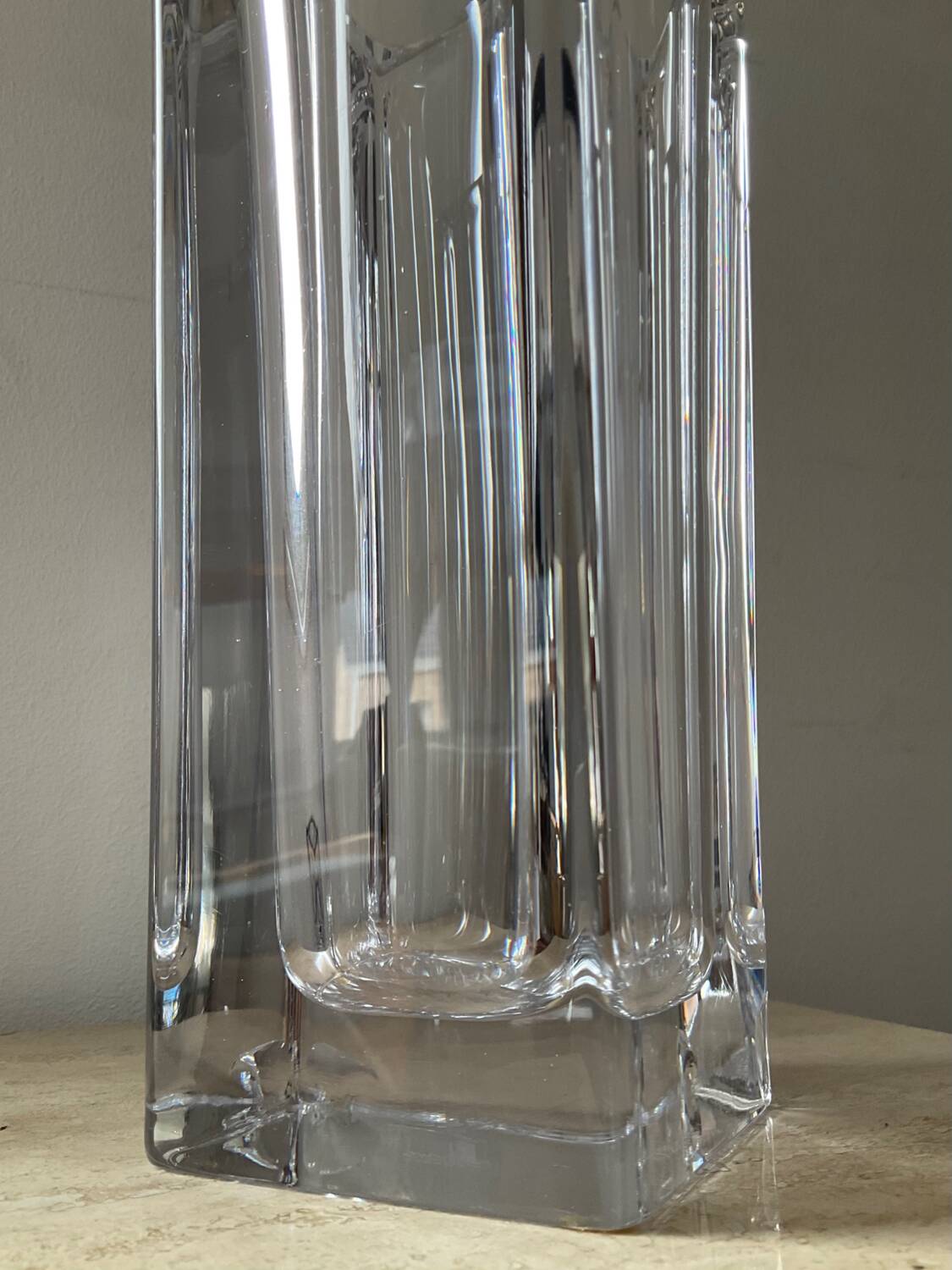 Vintage 70s vase in Sèvres crystal