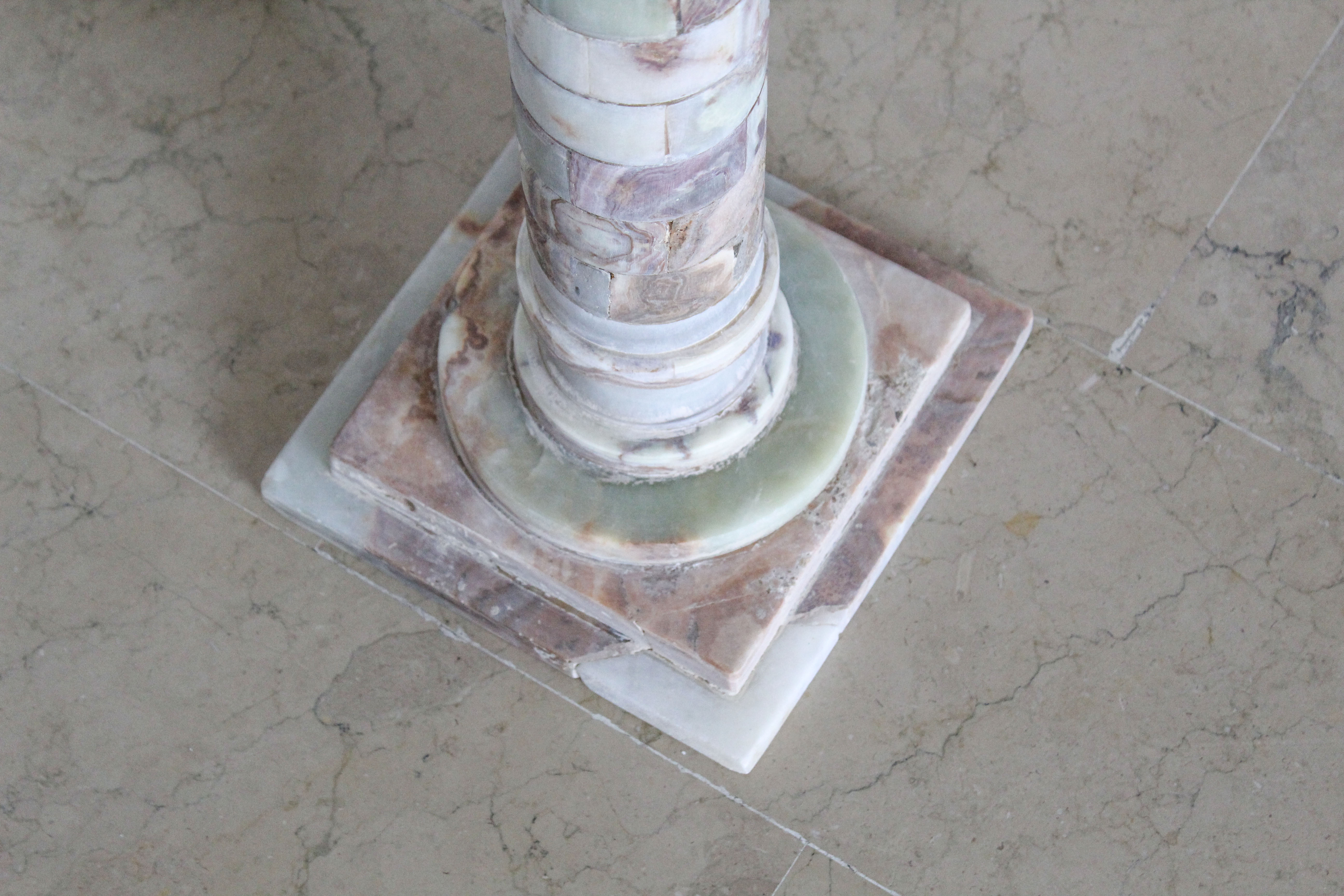 Alabaster column Italy 50s