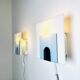 Minimalist Postmodern Square Wall Lights by Nafa Nybro Armaturfabrik, Sweden 1980s