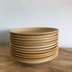 Suite de 12 assiettes plates en grès