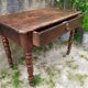 Desk with turned legs