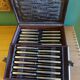 Box 24 silver metal knives, Ravinet Denfert