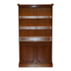Open library Bradley Furniture made of yew wood with a cupboard base.