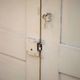 Double porte ancienne de placard, porte bois ancienne, grande porte vintage, porte d'intérieur