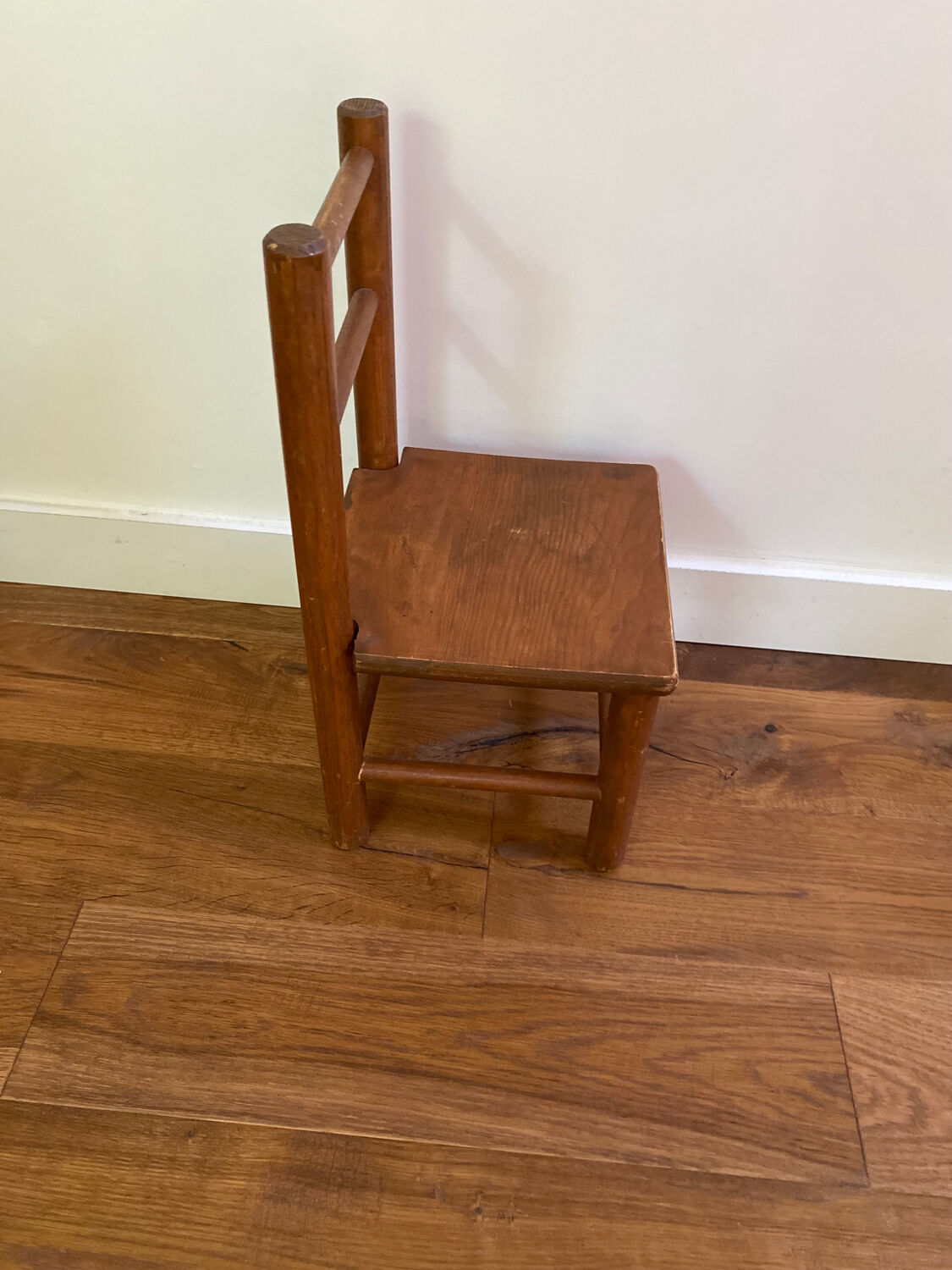 Small old wooden children's chair