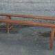 Paire de bancs de ferme 183 cm