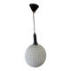 Globe suspendu vintage en opaline blanche / suspension PHILIPS