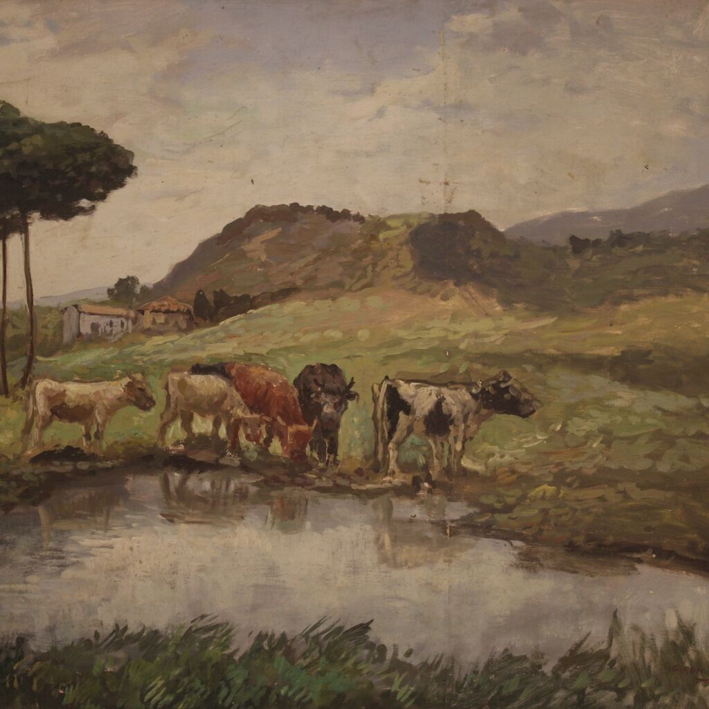Paysage signé du 20ème siècle