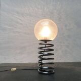 Floor lamp with spiral bulb from the German space age mid-century by Ingo Maurer for M-Design, 1960s.