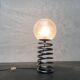 Floor lamp with spiral bulb from the German space age mid-century by Ingo Maurer for M-Design, 1960s.