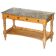 Victorian writing desk or console from 1880 in satin wood and marble.