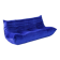 Togo three-seat sofa in blue velvet by Michel Ducaroy for Ligne Roset