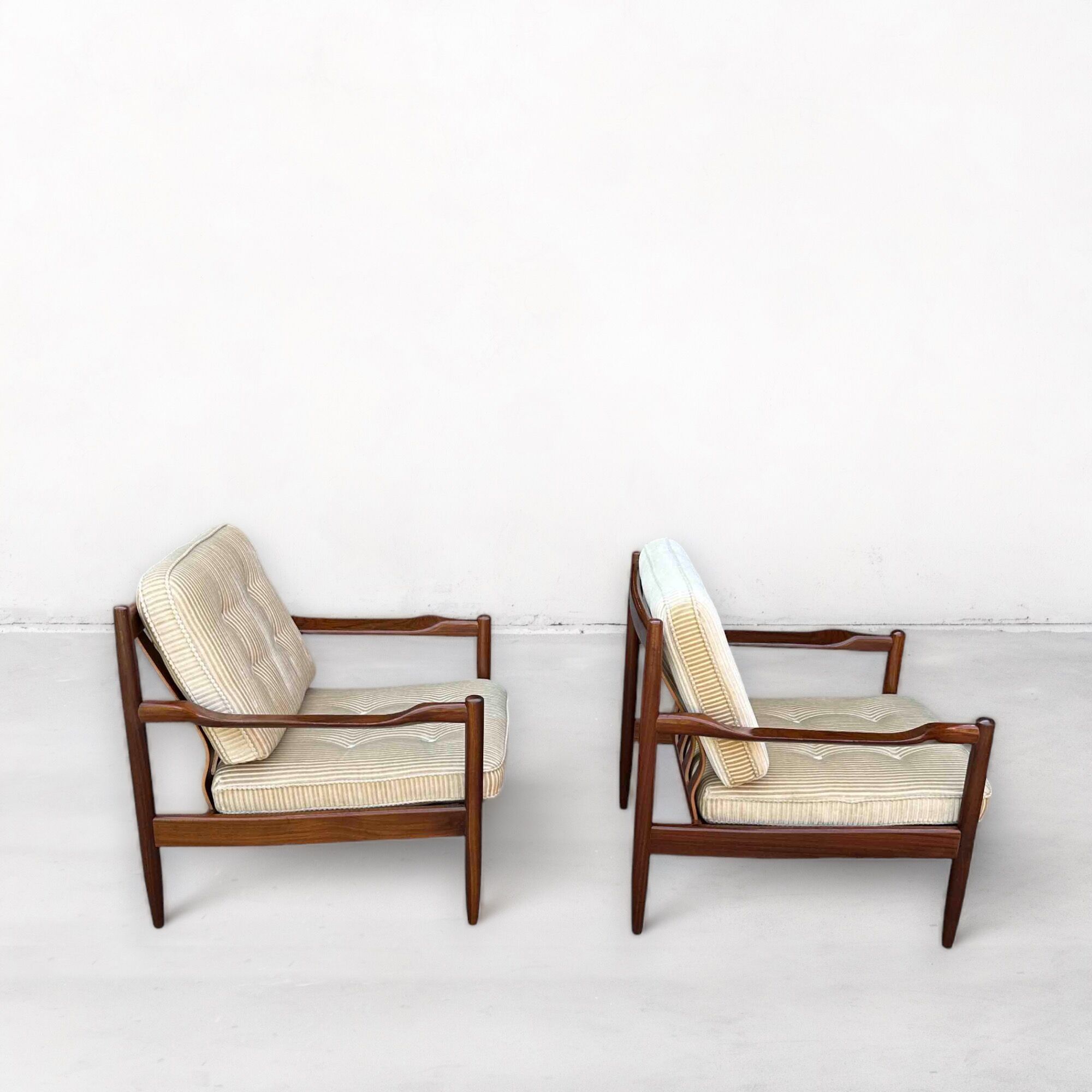 Mid-Century Armchairs in Teak, Scandinavian, Denmark, 1960s