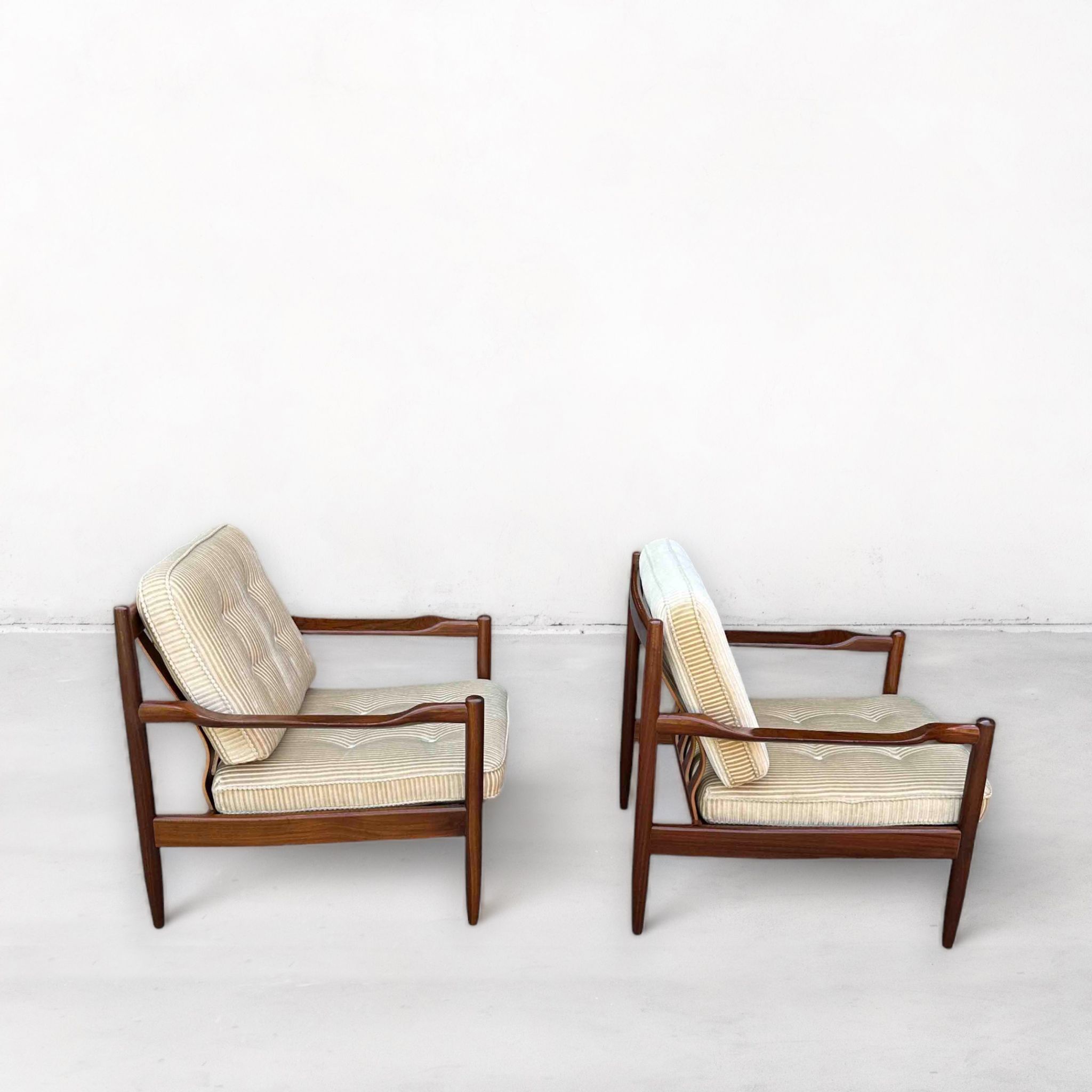 Mid-Century Armchairs in Teak, Scandinavian, Denmark, 1960s
