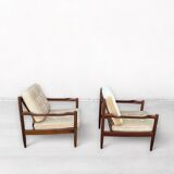Mid-Century Armchairs in Teak, Scandinavian, Denmark, 1960s