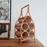 Rattan bottle holder