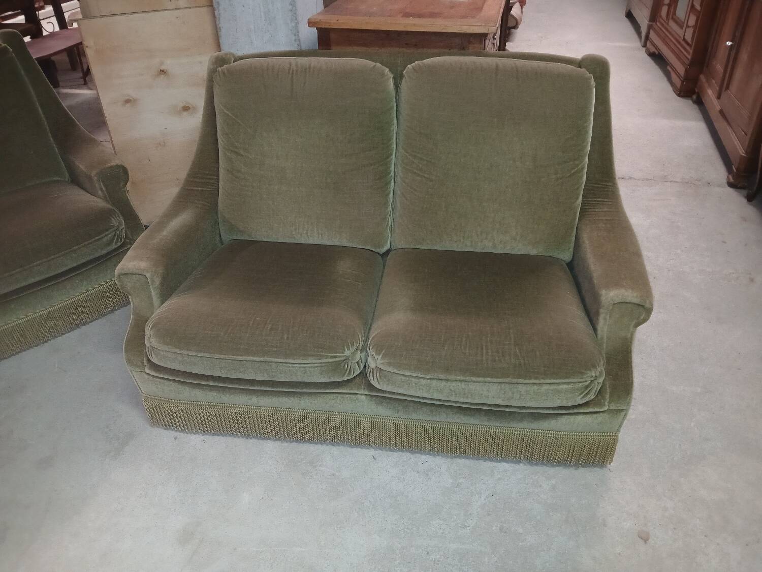 Vintage sofa armchair set