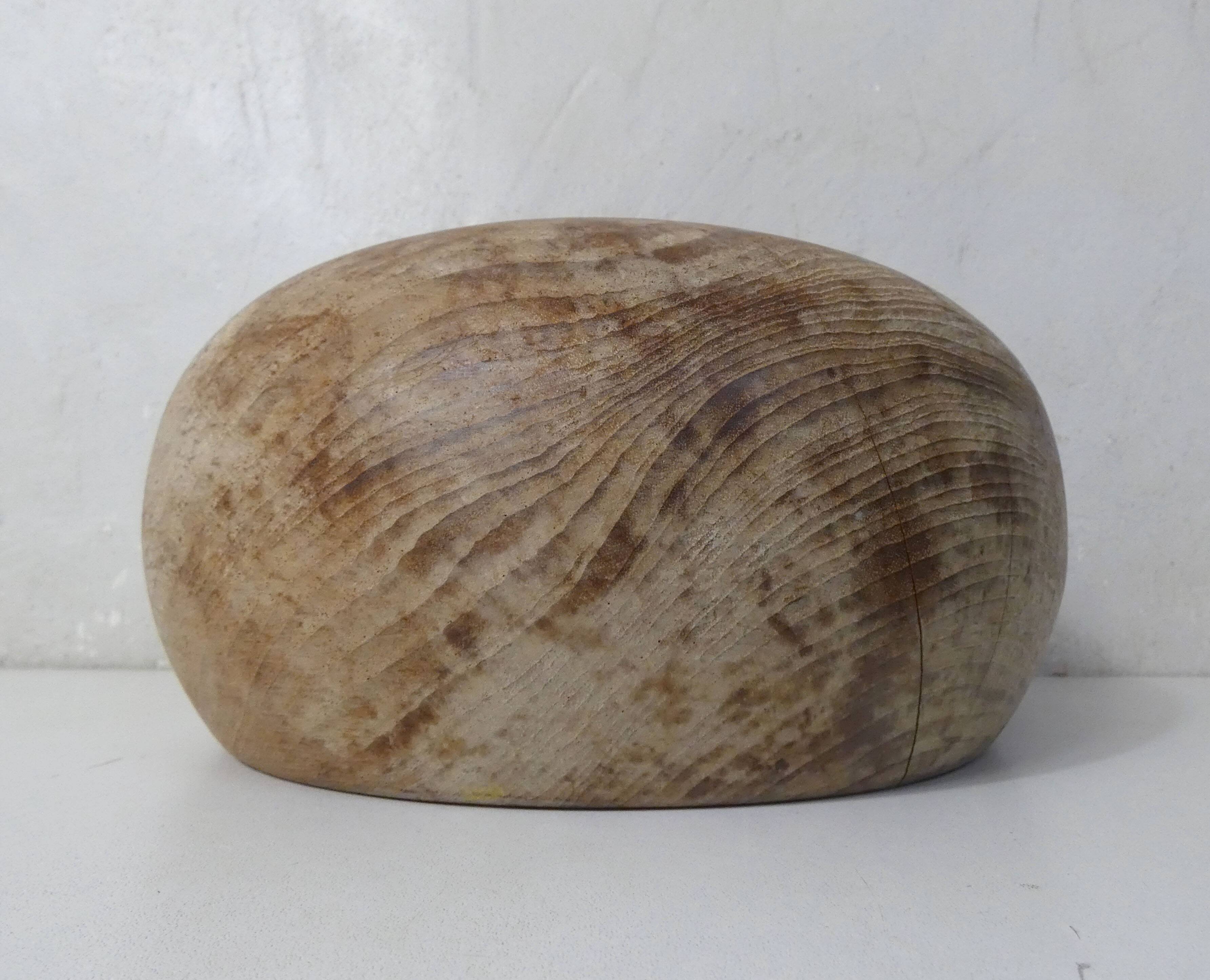 turned wooden fruit bowl