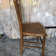 Chair bistrot in wood turned 70s vintage