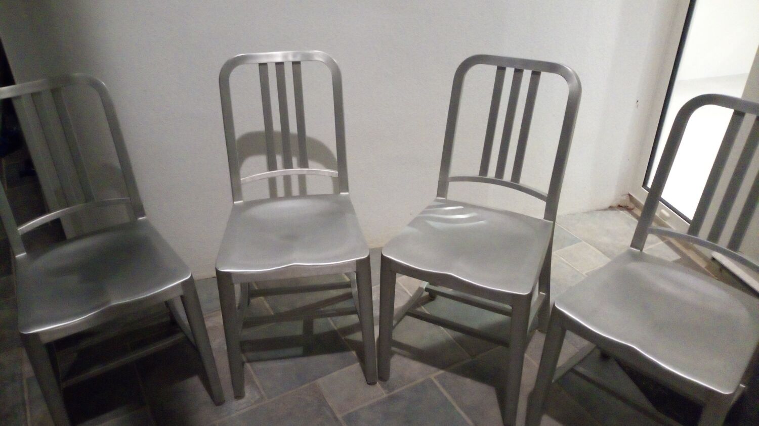 Lot de 4 chaises us navy emeco