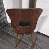 Suite de 10 chaises de bistrot Baumann modèle "Gentiane" vintage, années 1960