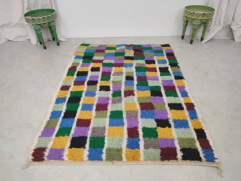Colourful Berber Moroccan rug 200cm x 300cm