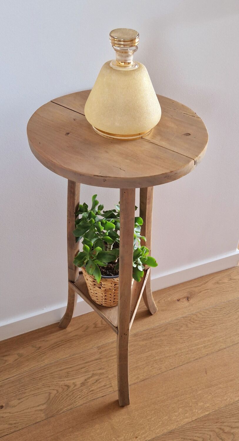 Old pedestal table driftwood