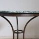 Iron and marble vintage side table, Italy 1980s