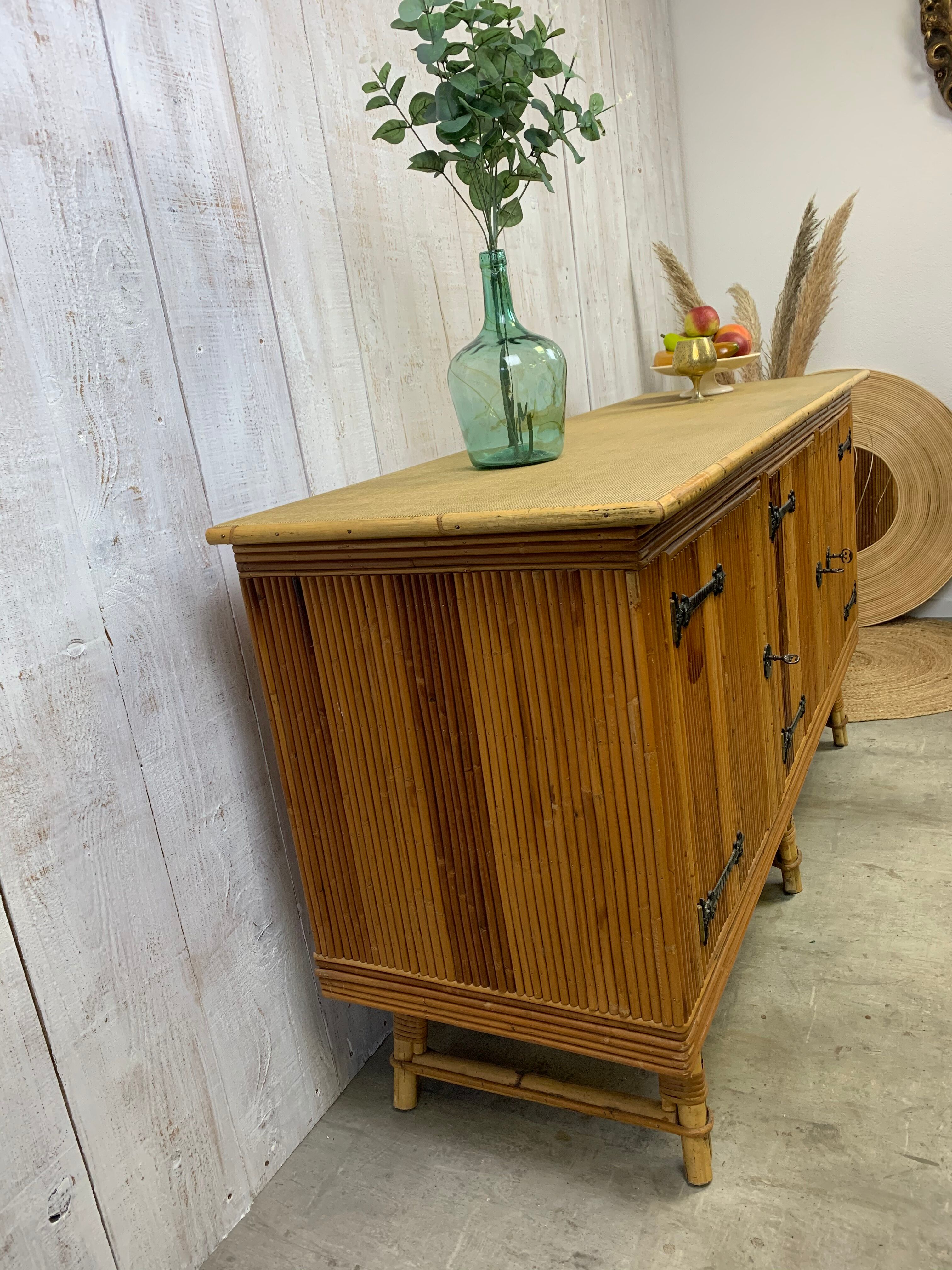 Rattan sideboard