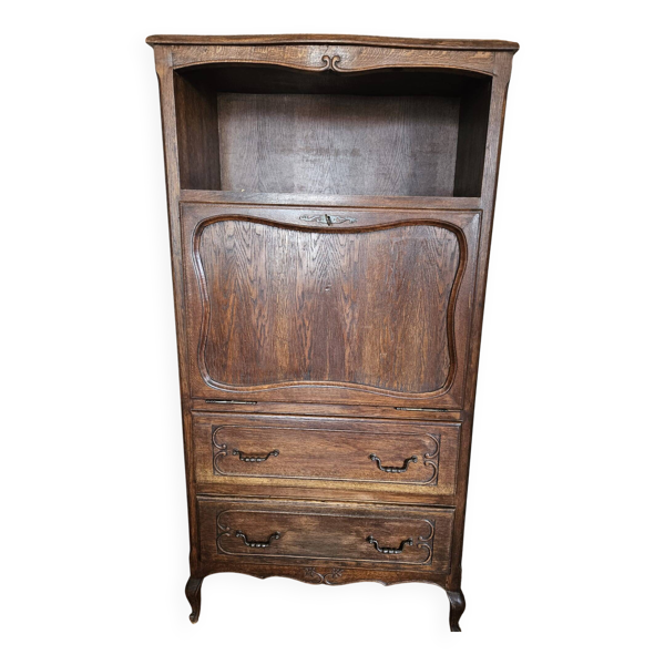 Secrétaire en chêne vintage