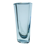 Etched glass vase with nautical theme from Strömbergshyttan, Sweden